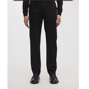 ASKET Men's The Regular Chino Black Stretch Straight Leg Pants- 32/32